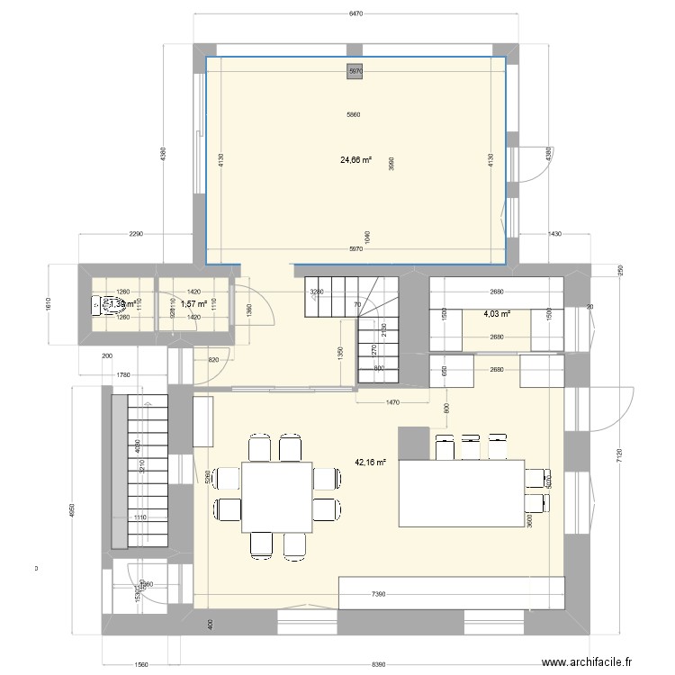 maison cuisine 8. Plan de 5 pièces et 74 m2