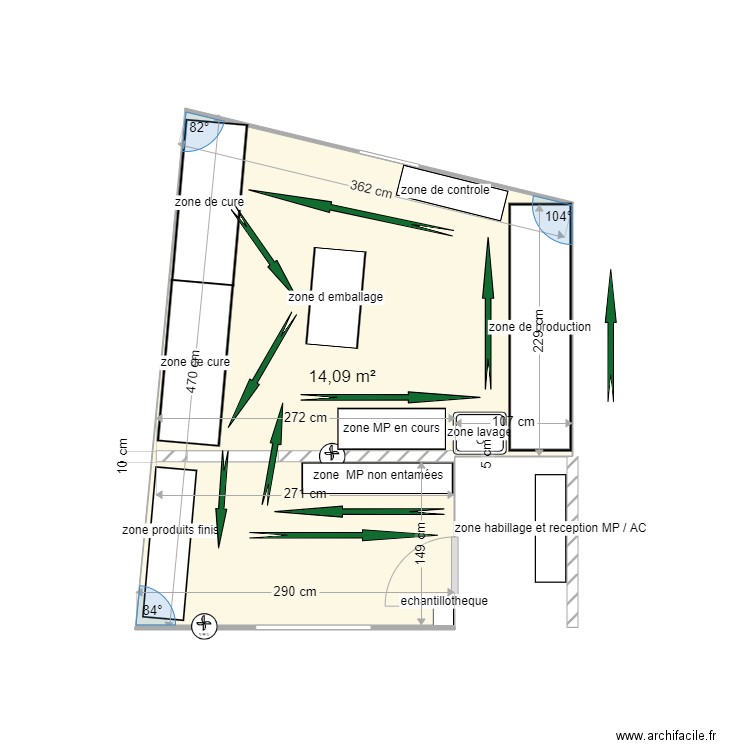 labo savonnerie. Plan de 0 pièce et 0 m2