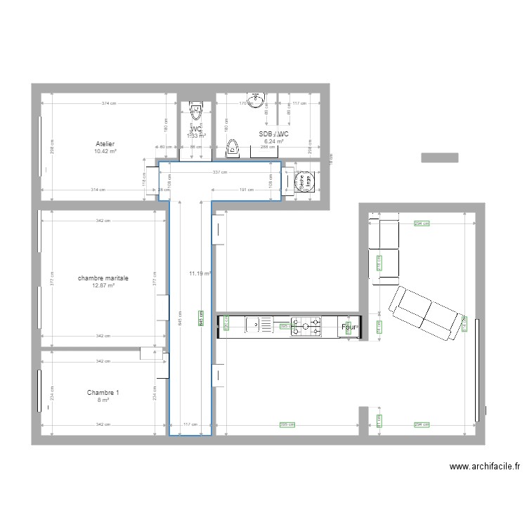 Appartement 101 2. Plan de 0 pièce et 0 m2