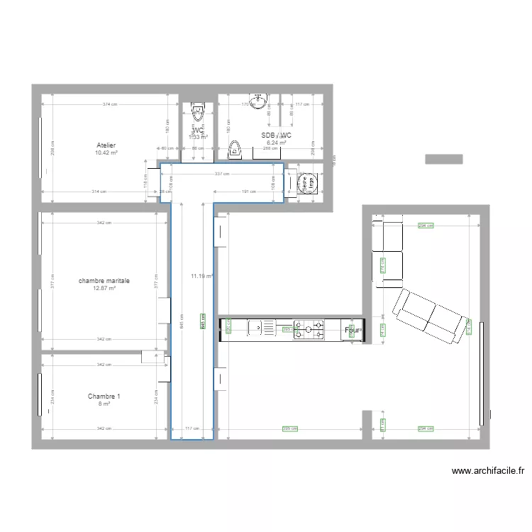 Appartement 101 2. Plan de 