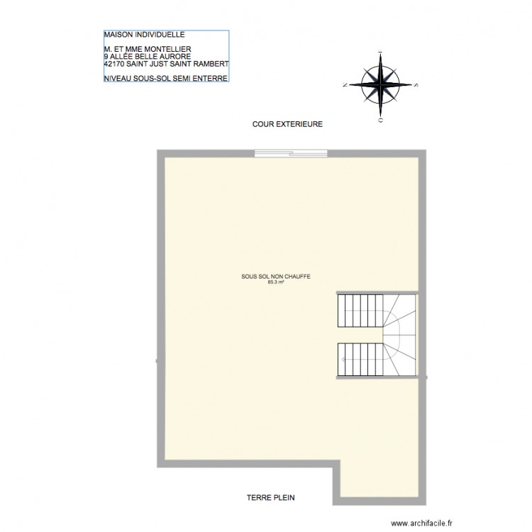 MONTELLIER. Plan de 0 pièce et 0 m2