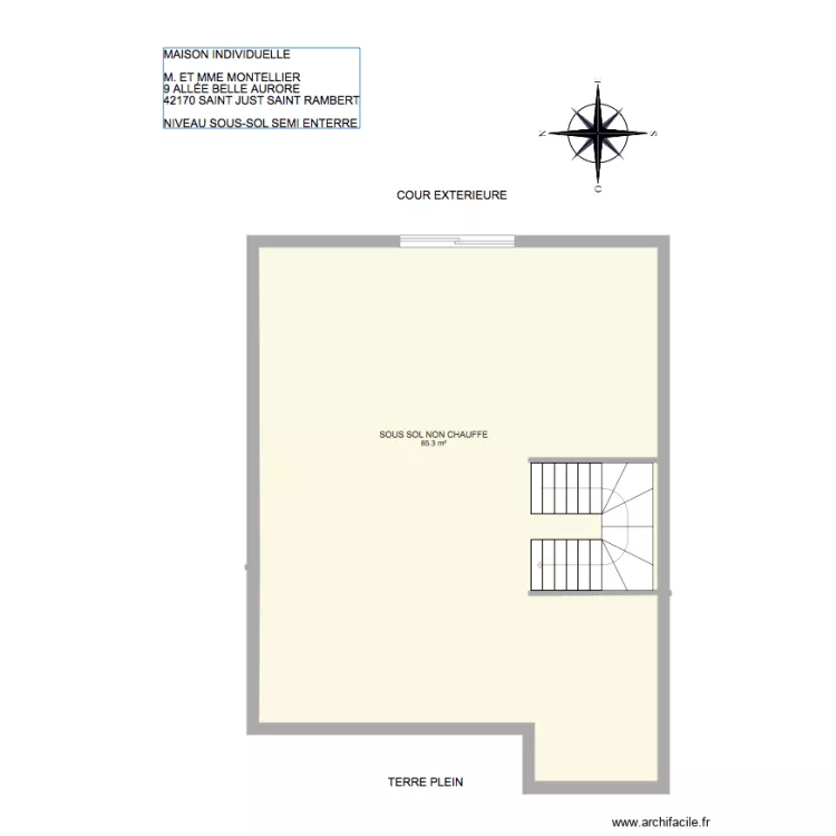 MONTELLIER. Plan de 