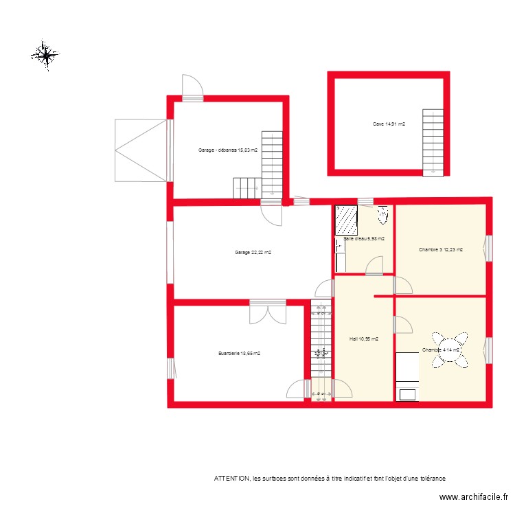 BI2534 SOUS SOL NON COTE . Plan de 0 pièce et 0 m2