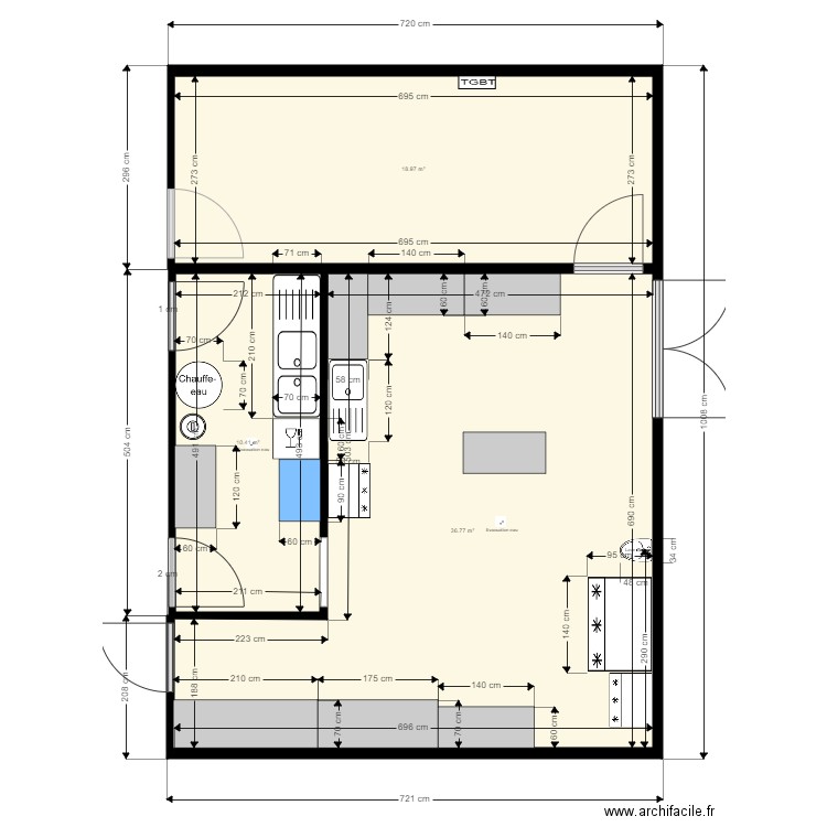 Espace traiteur Bodéga. Plan de 0 pièce et 0 m2