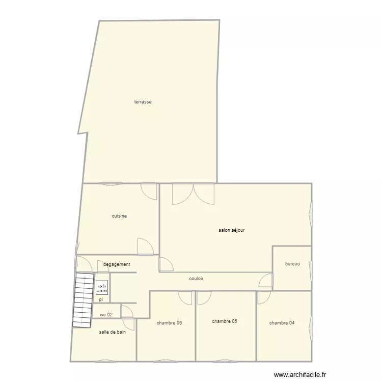 texier etage am. Plan de 