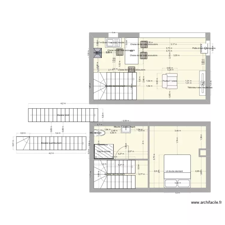 EXTENSION. Plan de 5 Pièces et 50 m² EXTENSION. Plan de 5 Pièces et 50 m²