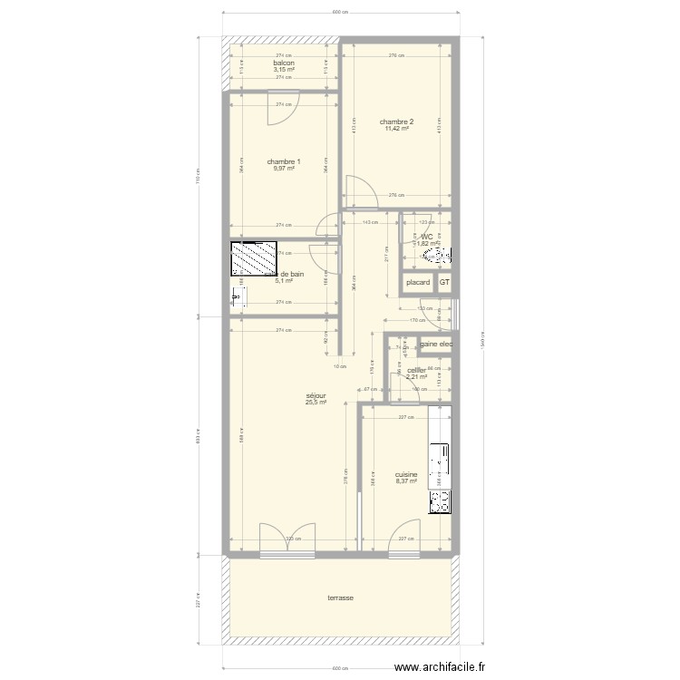 8 meyer. Plan de 0 pièce et 0 m2