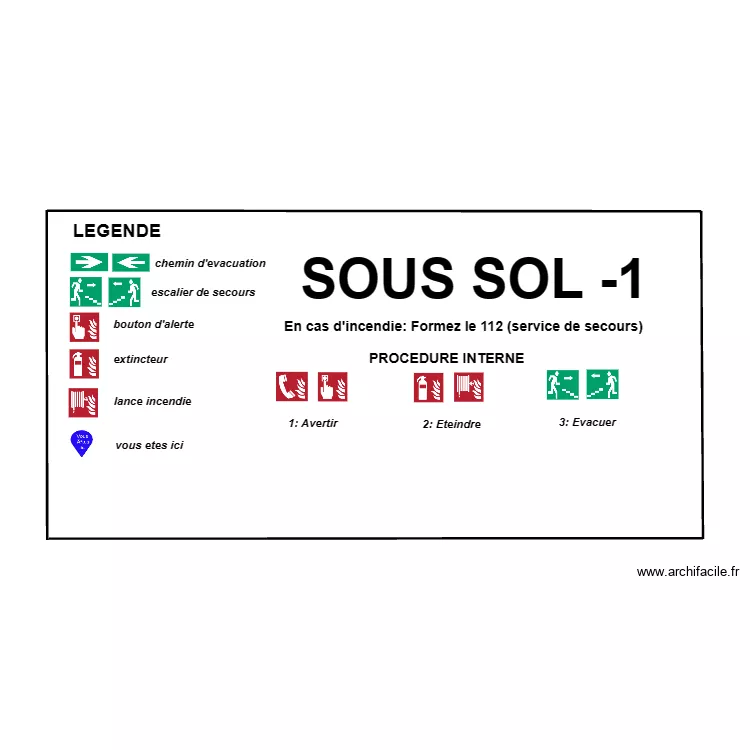 SOUSSOL-1. Plan de 