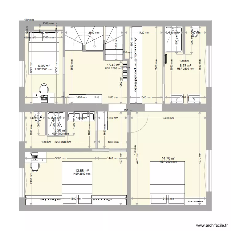 105 Etage 1 . Plan de 105 Etage 1 . Plan de