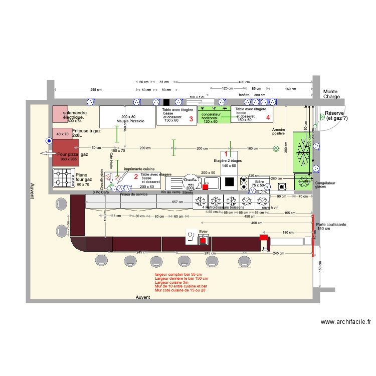 Bar Roof Top 2. Plan de 1 pièce et 67 m2