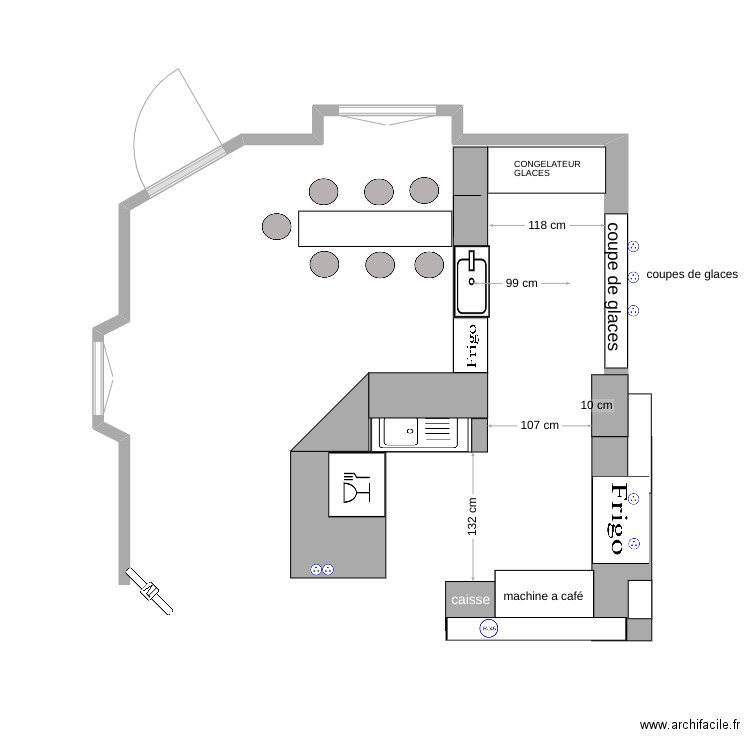MODIF BAR. Plan de 0 pièce et 0 m2