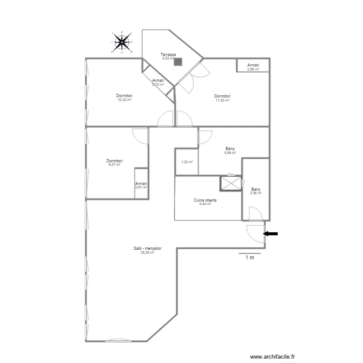 XALET VERDU 3 D ARINSAL LA MASSANA. Plan de 