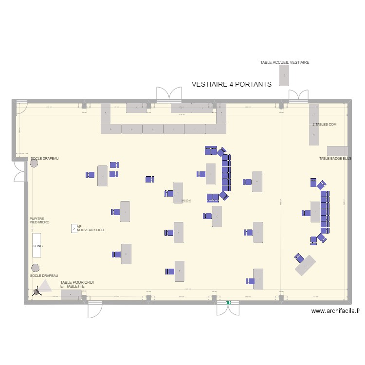 PALESTRE NOUVEAUX VANVEENS 23 JANV 2023. Plan de 0 pièce et 0 m2