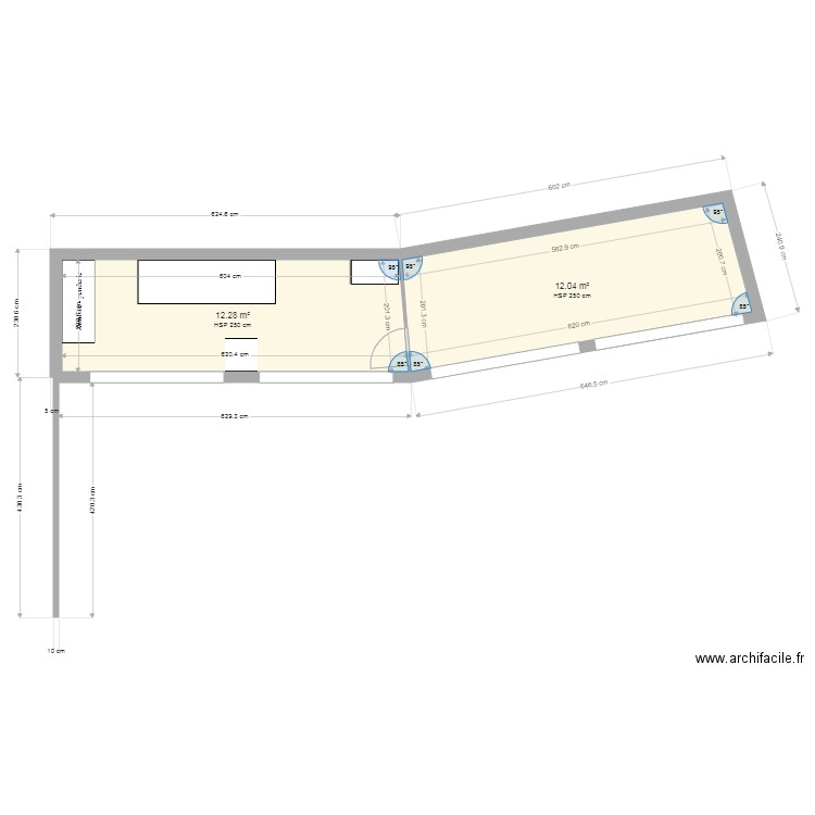 ate rect. Plan de 0 pièce et 0 m2