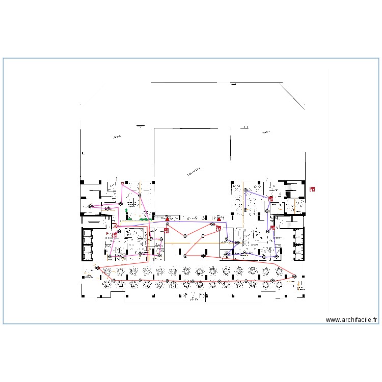 plan incendie synoptique. Plan de 0 pièce et 0 m2