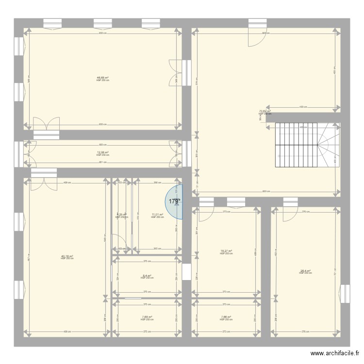 Verdun Lucas Morgane. Plan de 11 pièces et 254 m2