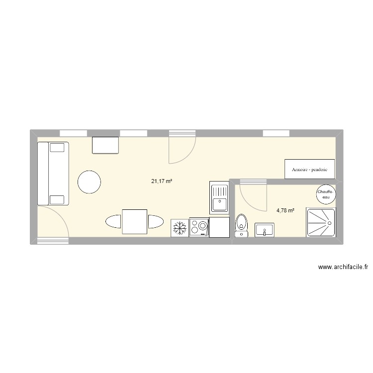 the second dépendance aménagée. Plan de 0 pièce et 0 m2