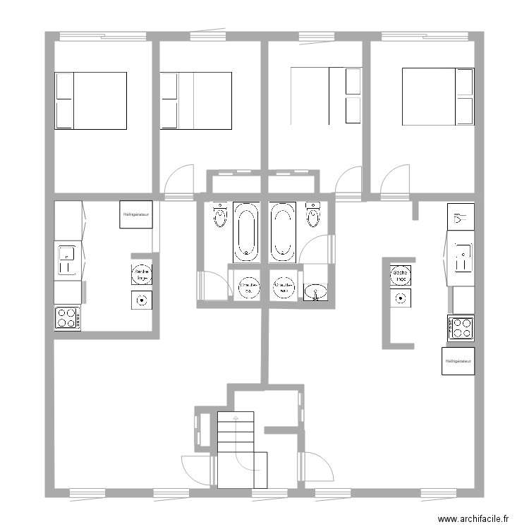 Champlain original. Plan de 0 pièce et 0 m2