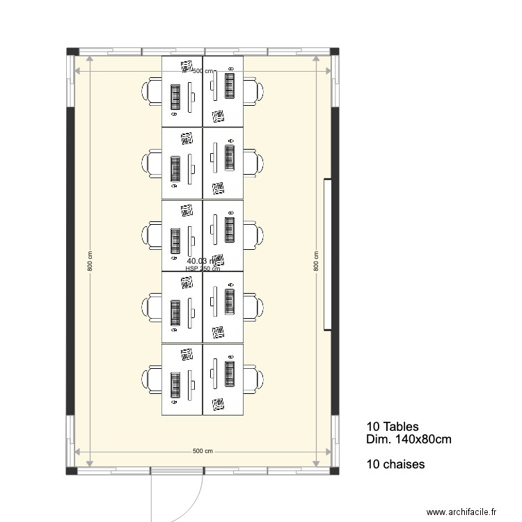 Espace coworking 1. Plan de 0 pièce et 0 m2