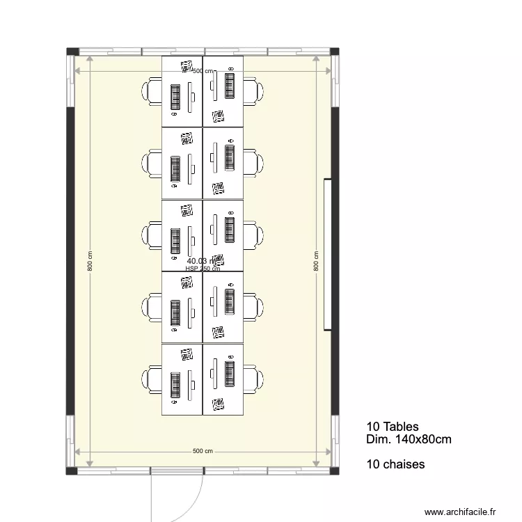Espace coworking 1. Plan de 