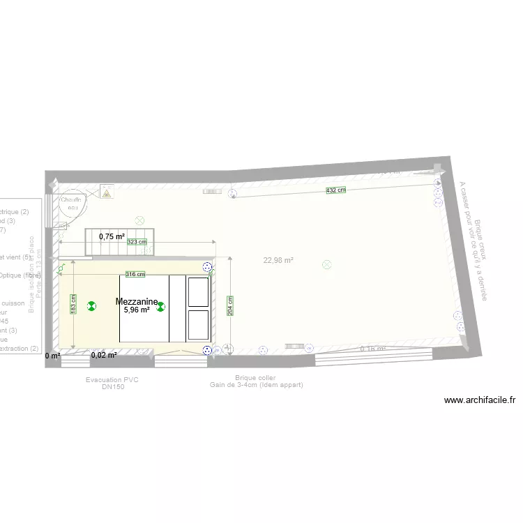 Loge plan &eacute;lect 2. Plan de 