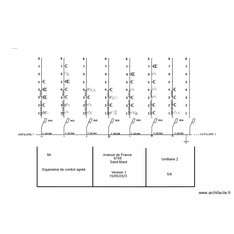 unifilaire 2. Plan de unifilaire 2. Plan de