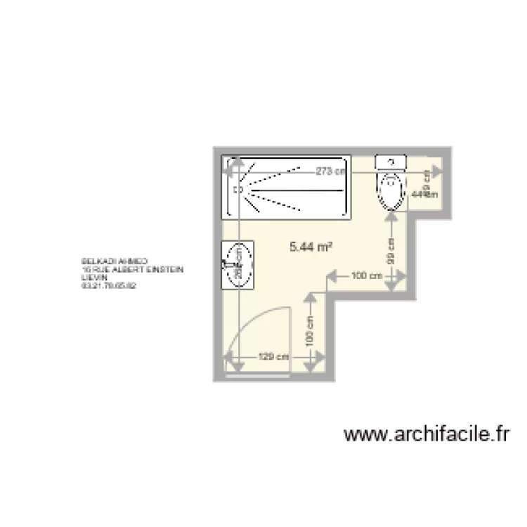 BELKADI AHMED. Plan de 