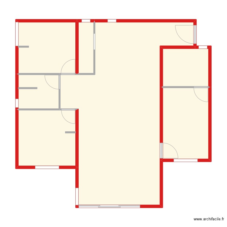 Pascal . Plan de 7 pièces et 100 m2