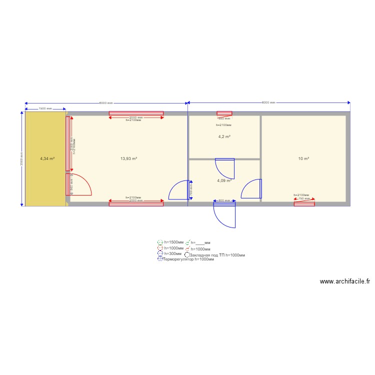 Ekaterina . Plan de 0 pièce et 0 m2