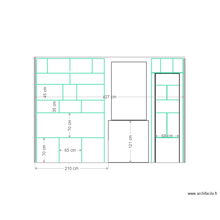 mur cheminée alistair. Plan de 0 pièce et 0 m2