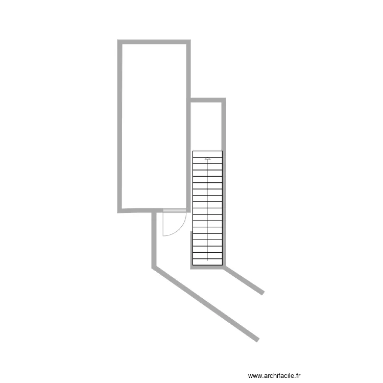 rosiere batiment dortoir sous sol. Plan de 
