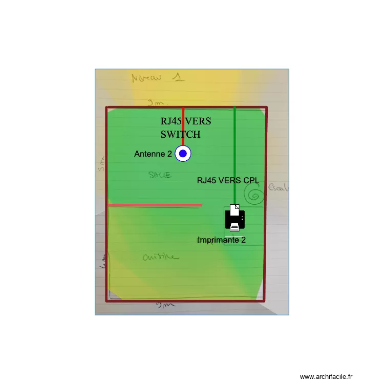 L'orangerie Etage. Plan de 