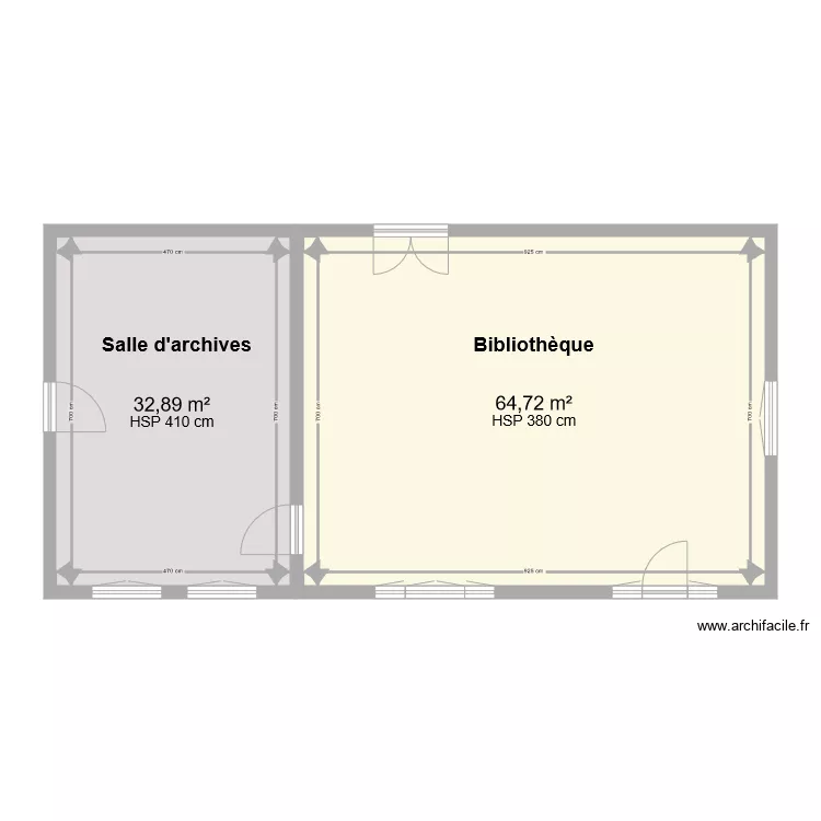 Archives et Biblioth&egrave;que  Archev&ecirc;ch&eacute; de Rabat. Plan de 