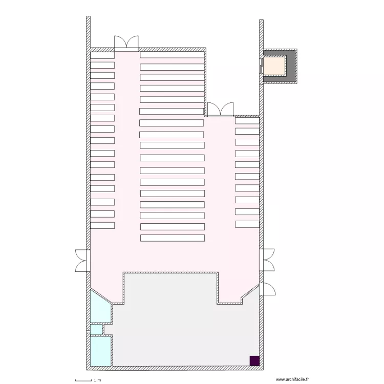 SALLE CINEMA. Plan de SALLE CINEMA. Plan de
