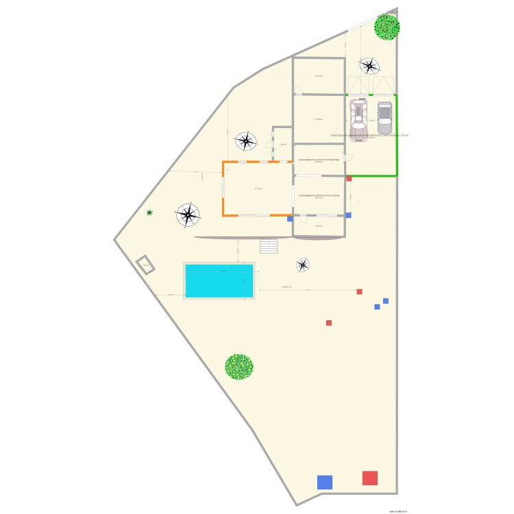 DECLARATION DE TRAVEAUX PISCINE 2. Plan de 0 pièce et 0 m2