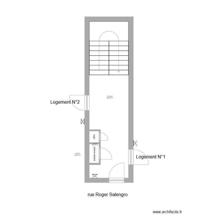 Partie commune . Plan de 0 pièce et 0 m2