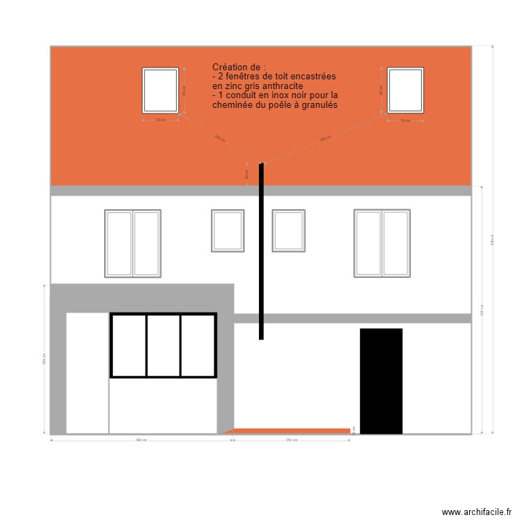 FACADE NO PROJETEE NX. Plan de 0 pièce et 0 m2