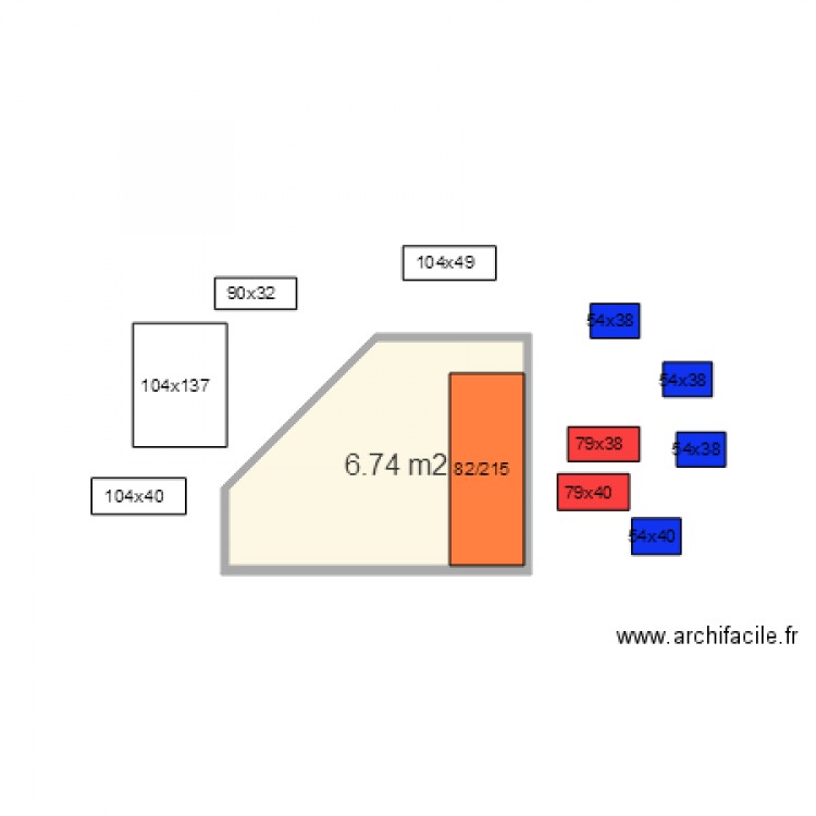 DRESSING ch 3 idee 1. Plan de 0 pièce et 0 m2