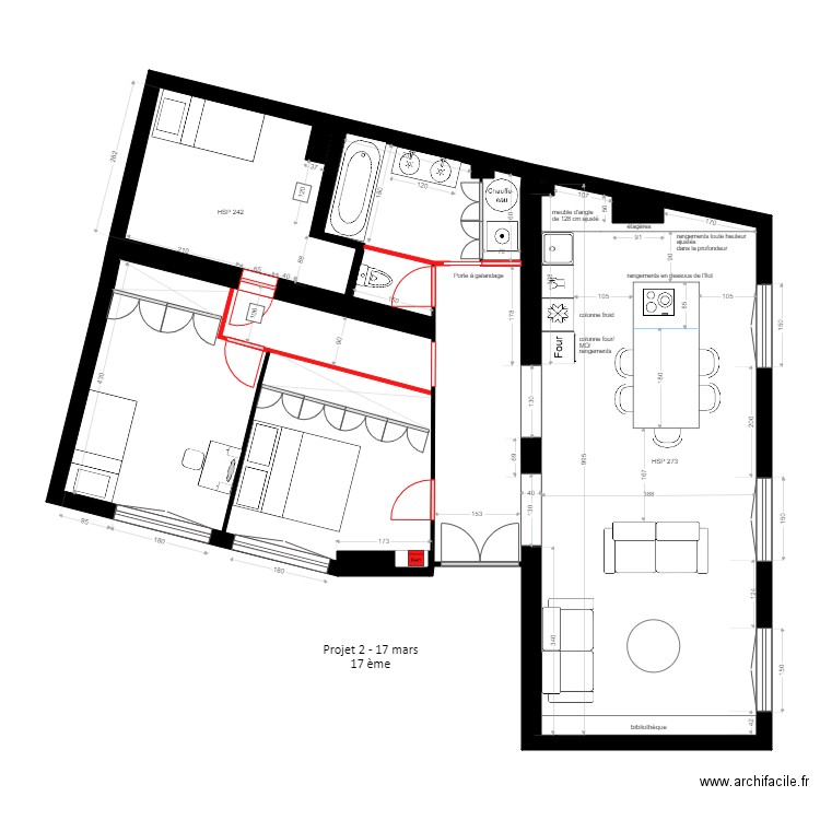 Projet 2 Constance et Yohan. Plan de 0 pièce et 0 m2