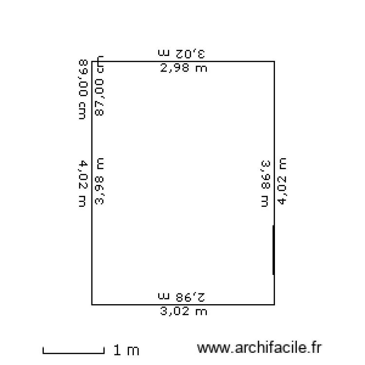 abri. Plan de 
