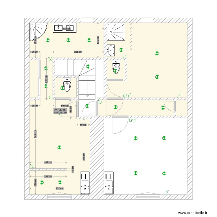 Christian RBNB. Plan de 7 pièces et 41 m2