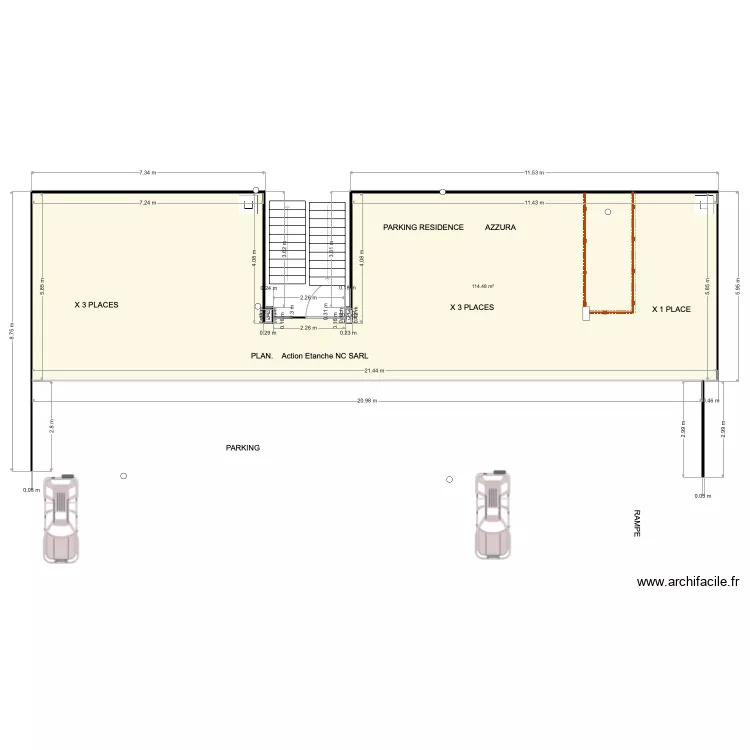 RESI AZZURA AG. Plan de 
