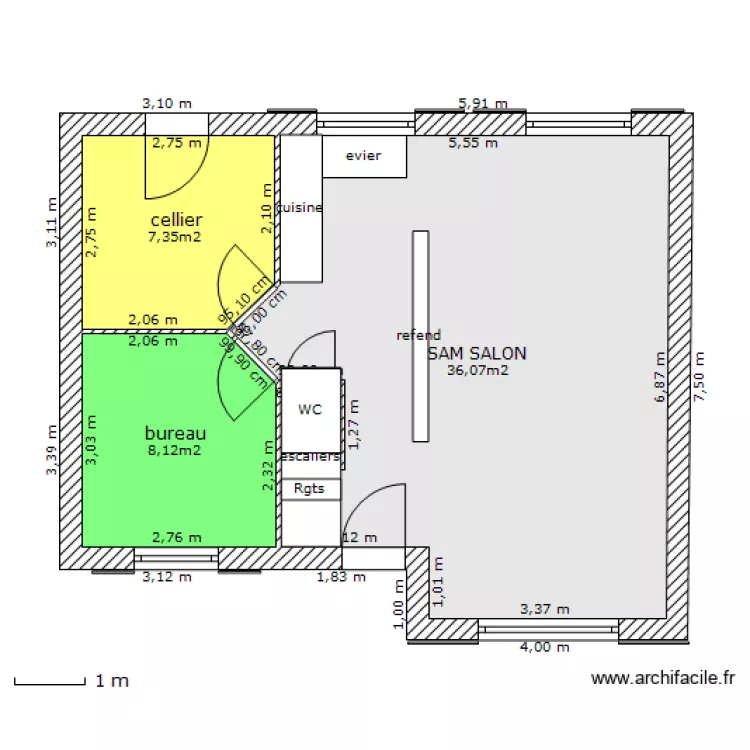 maison laetitia plan RDC. Plan de maison laetitia plan RDC. Plan de