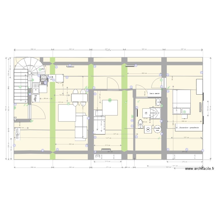 APT15 20190217 1WC et placard sdb. Plan de 0 pièce et 0 m2