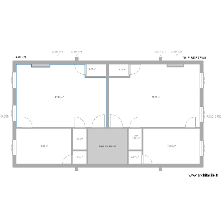 189 breteuil 3eme ARNAUD. Plan de 0 pièce et 0 m2