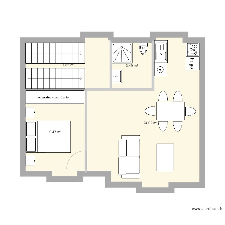 DALU RDC V1. Plan de 0 pièce et 0 m2