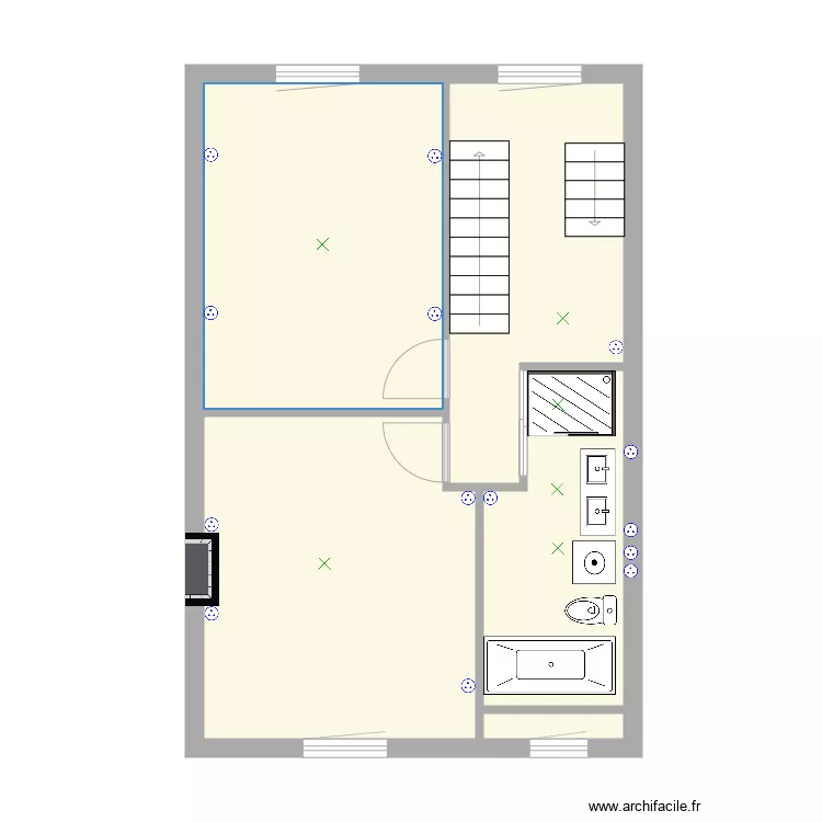 Appart 4eme. Plan de 