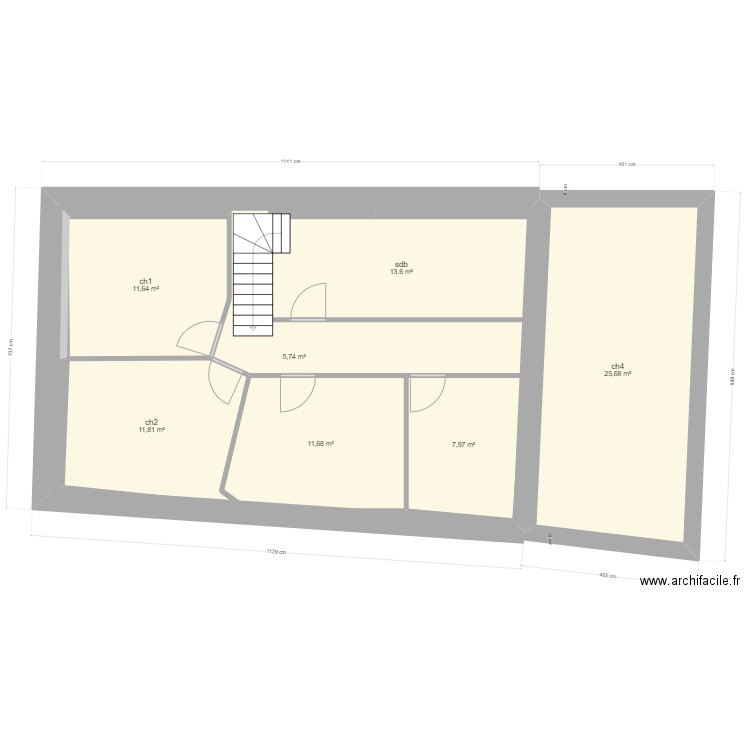 Garage cote réel Françoise. Plan de 11 pièces et 295 m2