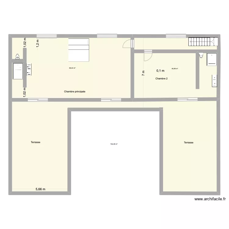 RC Benslimane 1 étage. Plan de RC Benslimane 1 étage. Plan de