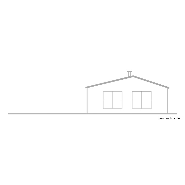 pignon maison nouveau projet plus588. Plan de 0 pièce et 0 m2